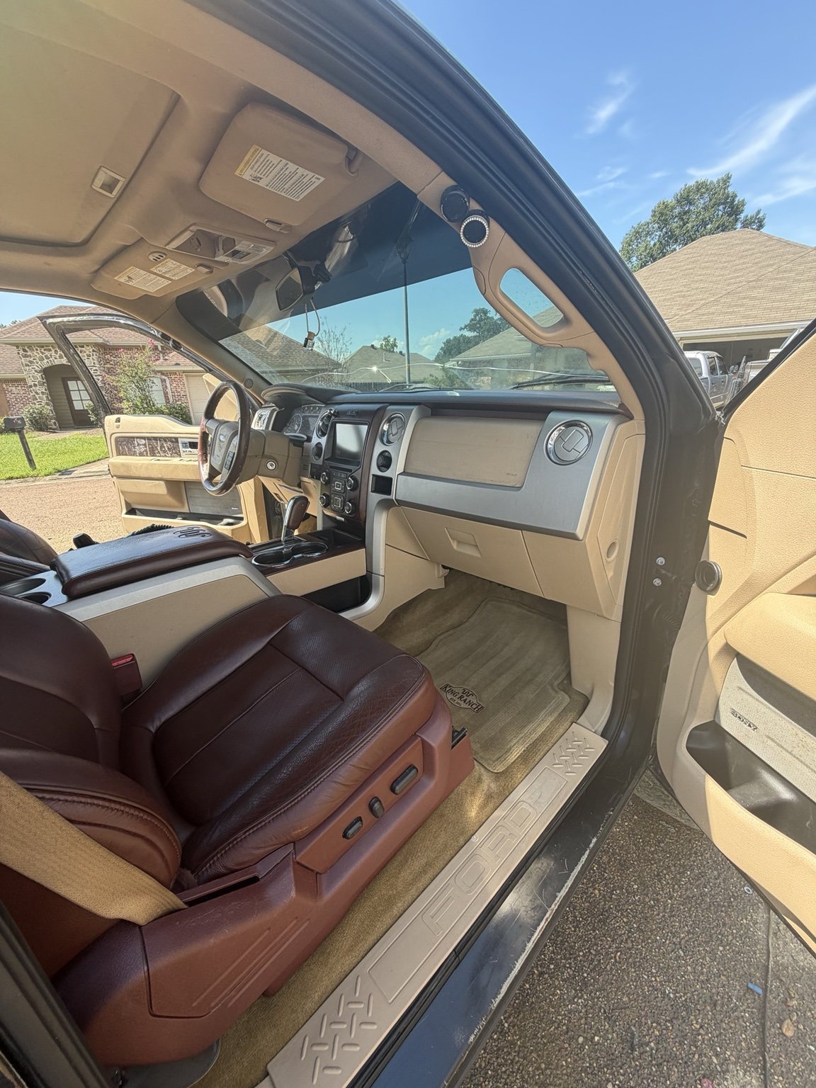 Ford interior after detailing