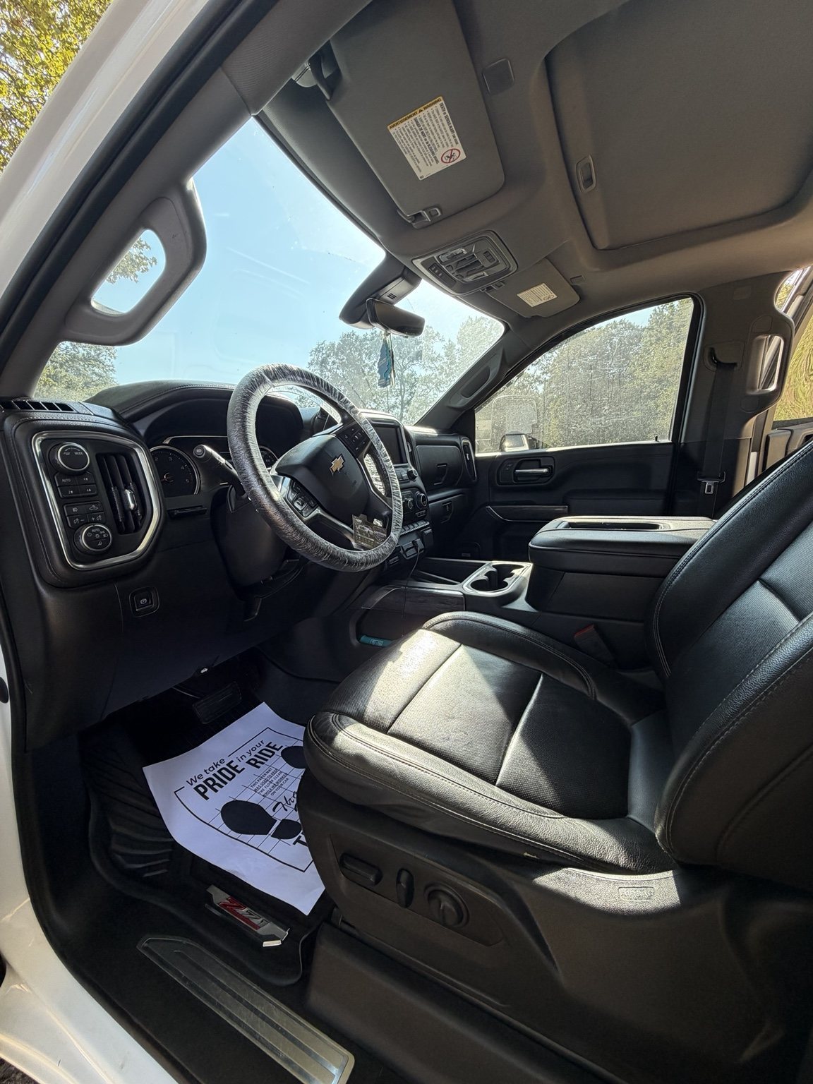 Front seat after detailing