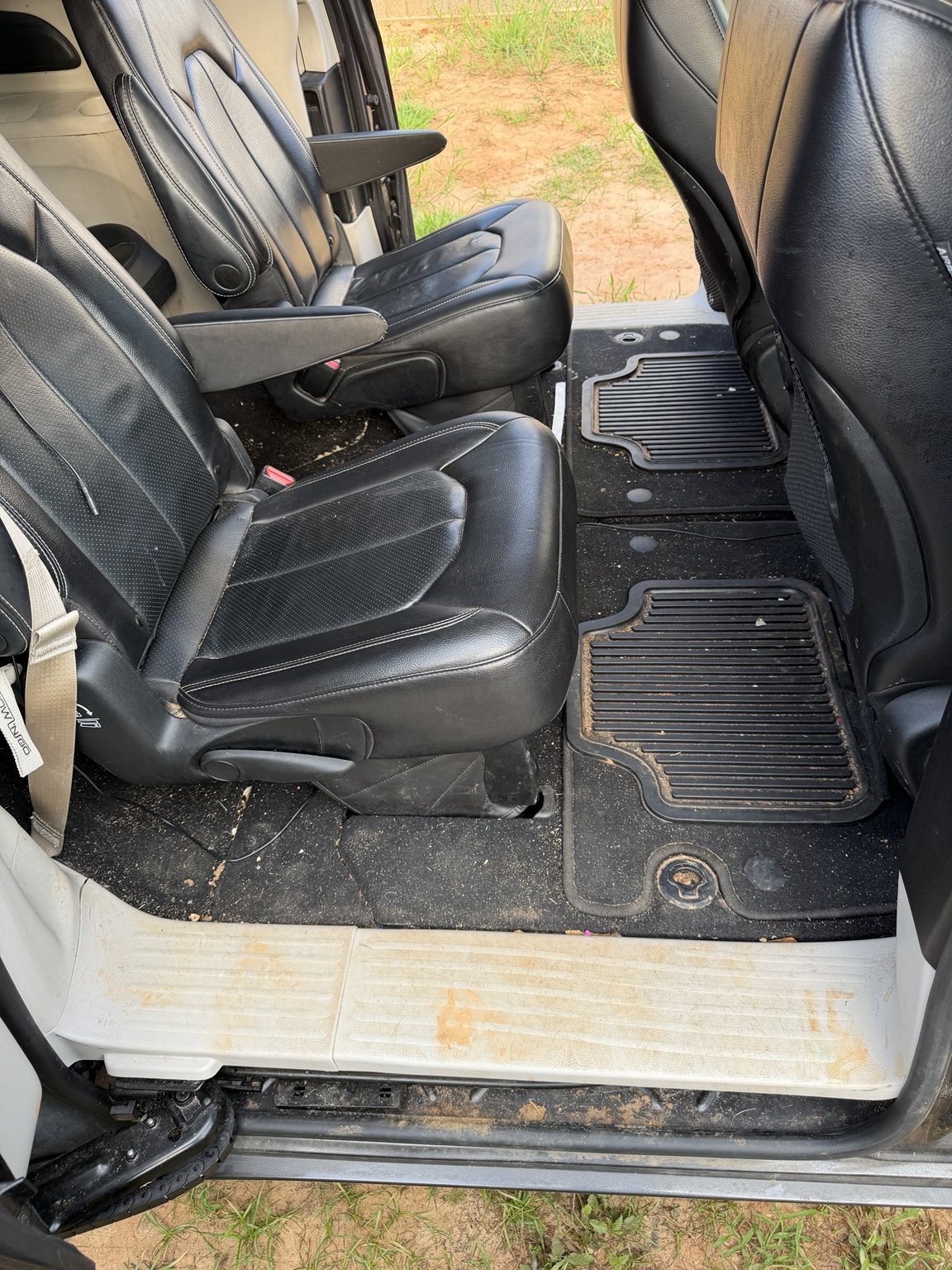 Rear seat before detailing